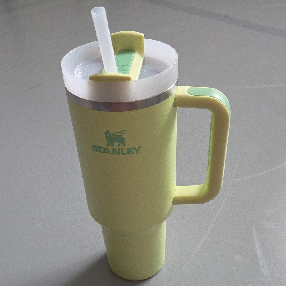 Stanley Lime Green 40 Oz Mug with Straw
